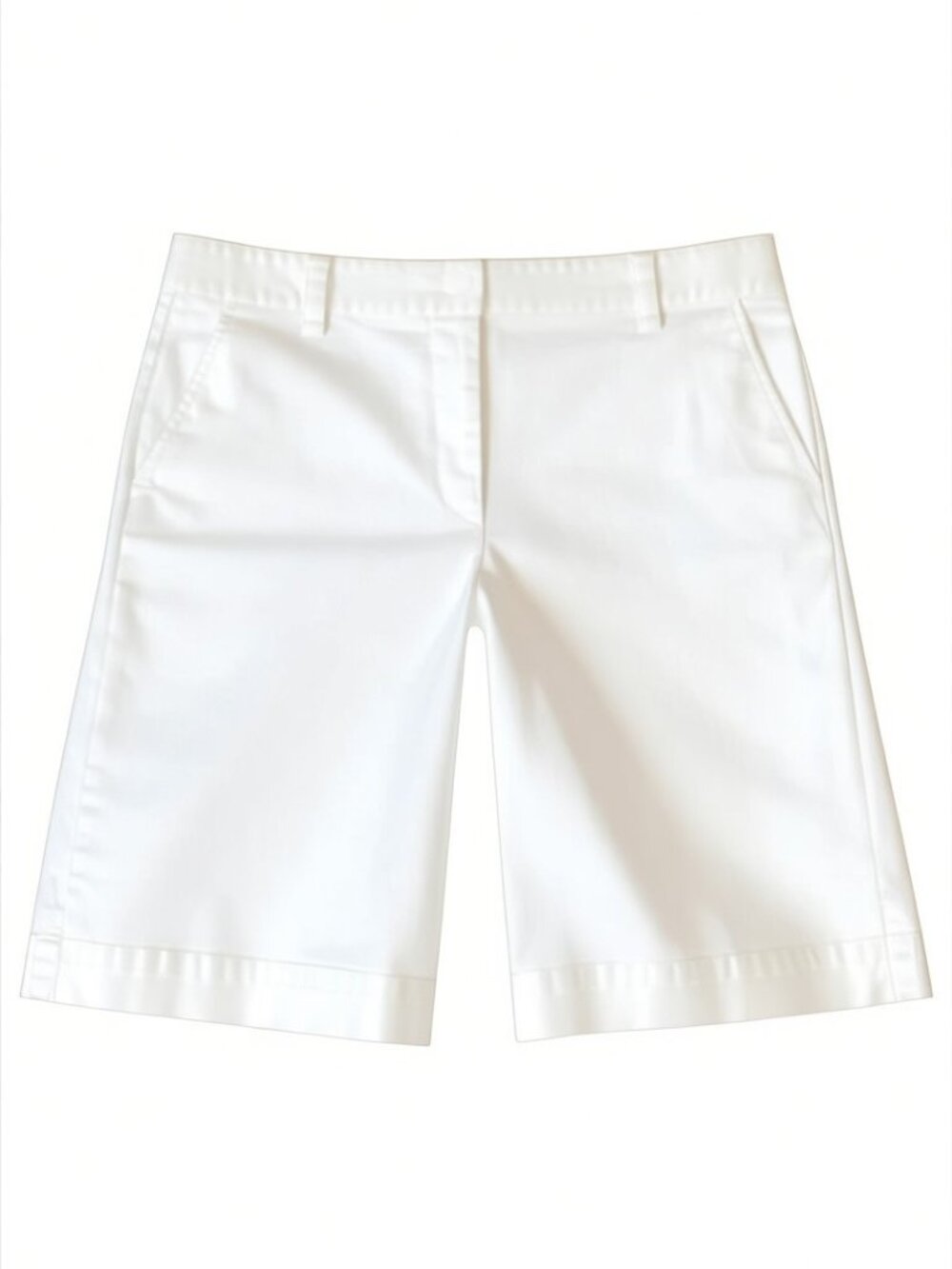 Talbots Stretch Bermuda Shorts Sz 10P White 284D‎
